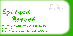szilard mersch business card